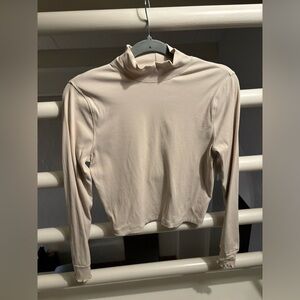 Outdoor Voices Cream Long Sleeve Top